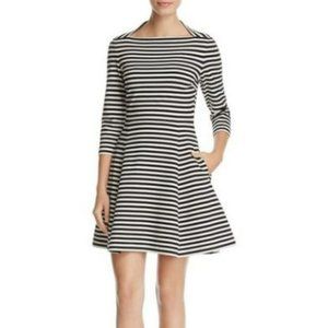 KATE SPADE Broome Street black and white striped dress